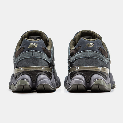 New Balance 9060 Black Olive Grey (Серый) - фото 5 