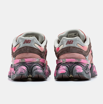 New Balance 9060 Rosewood Pink Distressed (Сірий) - фото 5 