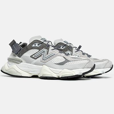 Кроссовки New Balance 9060 White Grey Mesh (Серый) - фото 2 