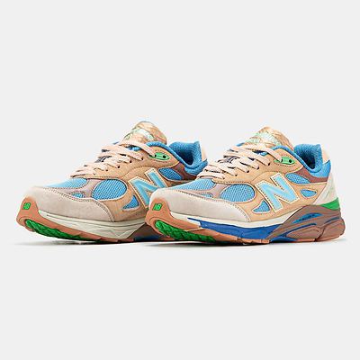 New Balance 990v3 x Joe Freshgoods Blue Beige Green (Зеленый) - фото 2 