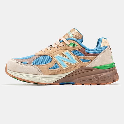 New Balance 990v3 x Joe Freshgoods Blue Beige Green (Зеленый) - фото 4 