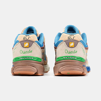 New Balance 990v3 x Joe Freshgoods Blue Beige Green (Зеленый) - фото 6 