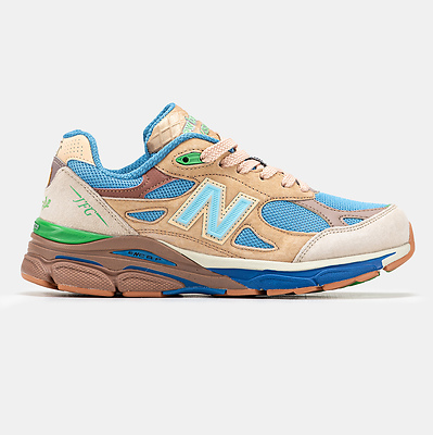 New Balance 990v3 x Joe Freshgoods Blue Beige Green (Зеленый) - фото 1 Hypebery