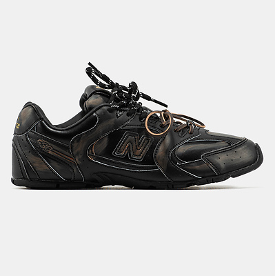 New Balance x Miu Miu 530 Leather Black 5E165E 3F33 F0002 F D005 (Черный) - фото 1 Hypebery