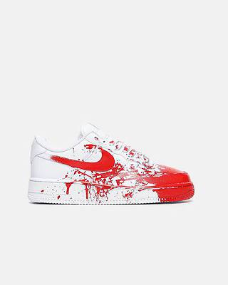 Nike Air Force 1 Custom Blood (Білий) - фото 6 