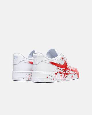 Nike Air Force 1 Custom Blood (Білий) - фото 9 
