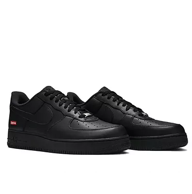 Nike Air Force 1 Low Supreme Black CU9225-001 (Черный) - фото 7 