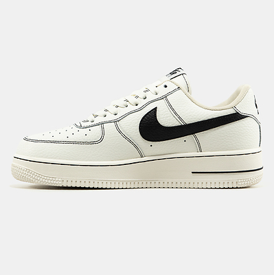 Nike Air Force 1 Low White Black Outline (Білий) - фото 3 