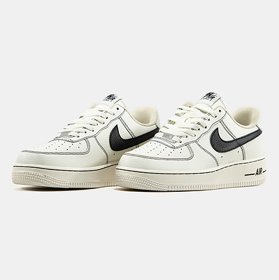 Nike Air Force 1 Low White Black Outline (Білий) - фото 2 