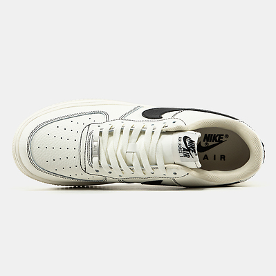 Nike Air Force 1 Low White Black Outline (Білий) - фото 4 