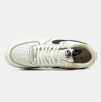 Nike Air Force 1 Low White Black Outline (Білий) - фото 10 