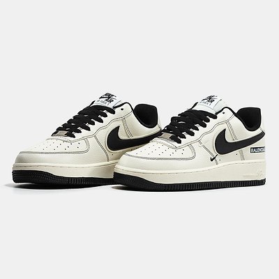 Nike Air Force 1 Low x Balenciaga White Black (Белый) - фото 2 
