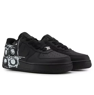 Nike Air Force 1 Low x Supreme x Comme des Garçons SHIRT Eyes Black (Чорний) - фото 7 