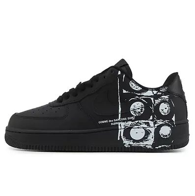Nike Air Force 1 Low x Supreme x Comme des Garçons SHIRT Eyes Black (Чорний) - фото 6 
