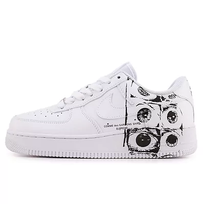 Nike Air Force 1 Low x Supreme x Comme des Garçons SHIRT Eyes 923044-100 (Білий) - фото 1 Hypebery