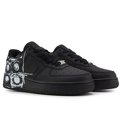 Nike Air Force 1 Low x Supreme x Comme des Garçons SHIRT Eyes Black (Чорний) - фото 2 