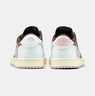Nike Air Jordan 1 Low x Travis Scott White Brown Pink (Коричневый) - фото 5 