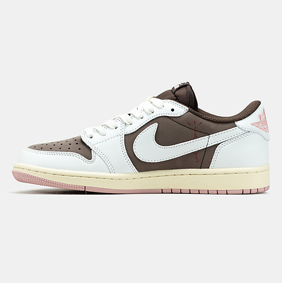 Nike Air Jordan 1 Low x Travis Scott White Brown Pink (Коричневый) - фото 10 