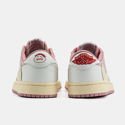 Nike Air Jordan 1 Low x Travis Scott 'White Pink Beige' (Розовый) - фото 5 