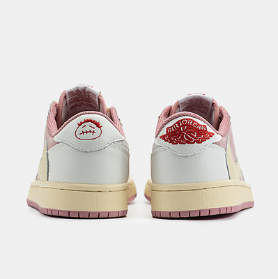Nike Air Jordan 1 Low x Travis Scott 'White Pink Beige' (Розовый) - фото 11 