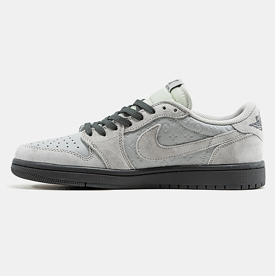 Nike Air Jordan 1 Low x Travis Scott x Louis Vuitton Low Suede Grey (Серый) - фото 4 