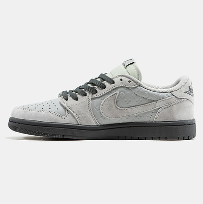Nike Air Jordan 1 Low x Travis Scott x Louis Vuitton Low Suede Grey (Серый) - фото 10 