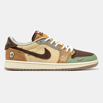 Air Jordan 1 Retro Low x Zion Williamson 'Voodoo' Yellow Green Brown DZ7292-200 (Желтый) - фото 1 Hypebery