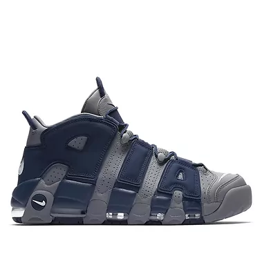 Nike Air More Uptempo Cool Grey Midnight Navy (Синий) - фото 1 Hypebery
