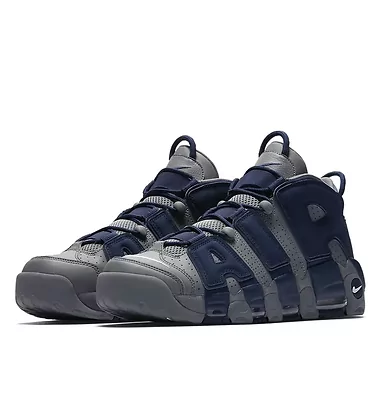 Nike Air More Uptempo Cool Grey Midnight Navy (Синий) - фото 2 
