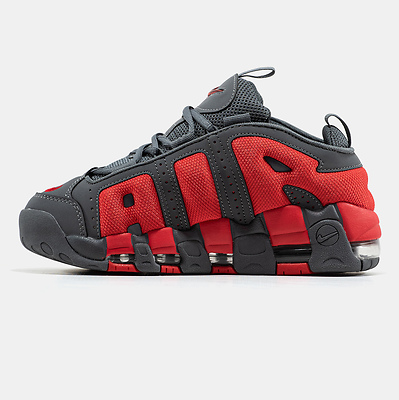 Nike Air More Uptempo Low Dark Grey Light Crimson FZ3055-002 (Красный) - фото 4 