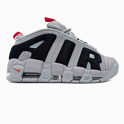 Nike Air More Uptempo Low Grey Black (Серый) - фото 1 Hypebery