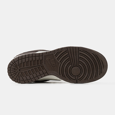 Nike Dunk Low Team Chocolate Brown White (Белый) - фото 5 