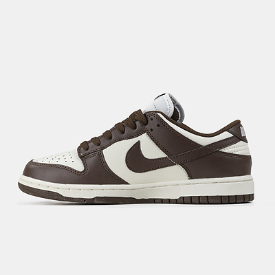 Nike Dunk Low Team Chocolate Brown White (Белый) - фото 3 