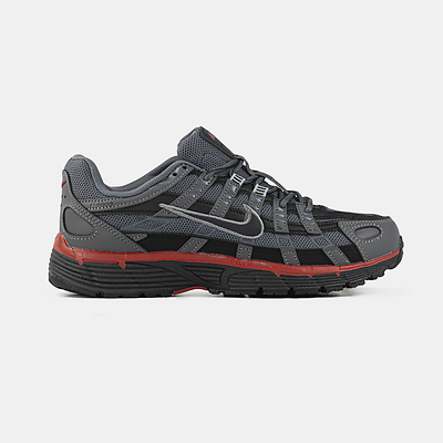 Nike P-6000 Grey Black Red (Черный) - фото 1 Hypebery