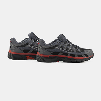 Nike P-6000 Grey Black Red (Черный) - фото 4 