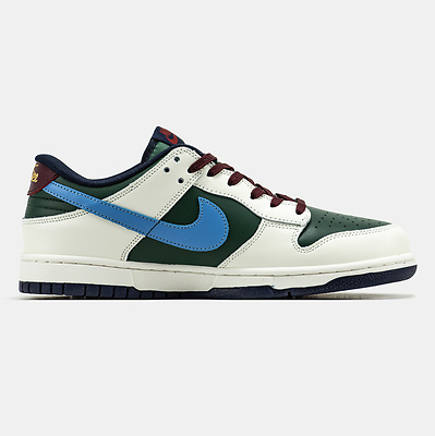 Nike SB Dunk Low Gorge Green Sail Burgundy (Зелений) - фото 4 