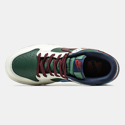 Nike SB Dunk Low Gorge Green Sail Burgundy (Зелений) - фото 3 