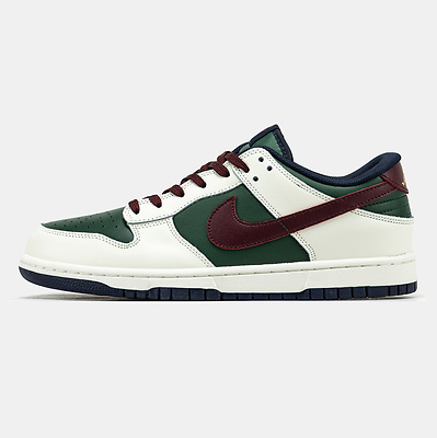 Nike SB Dunk Low Gorge Green Sail Burgundy (Зелений) - фото 1 Hypebery