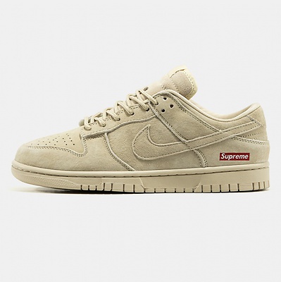 Nike SB Dunk Low Suede Beige x Supreme (Бежевий) - фото 10 