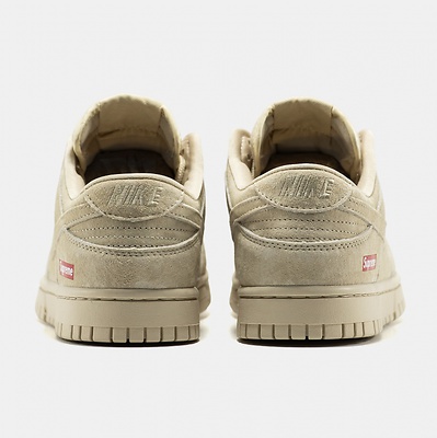 Nike SB Dunk Low Suede Beige x Supreme (Бежевий) - фото 5 