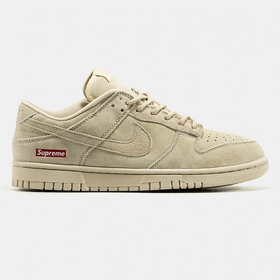 Nike SB Dunk Low Suede Beige x Supreme (Бежевий) - фото 1 Hypebery