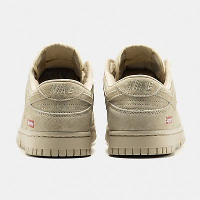 Nike SB Dunk Low Suede Beige x Supreme (Бежевий) - фото 11 