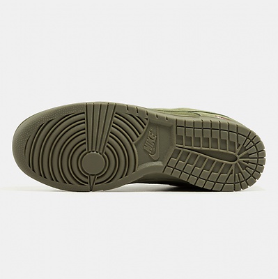 Nike SB Dunk Low Suede Green x Supreme (Хакі) - фото 6 