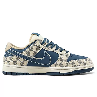 Nike SB Dunk Low x Gucci Beige Blue (Синий) - фото 1 Hypebery