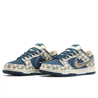 Nike SB Dunk Low x Gucci Beige Blue (Синий) - фото 2 