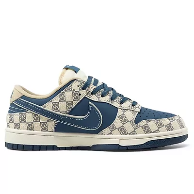 Nike SB Dunk Low x Gucci Beige Blue (Синий) - фото 7 
