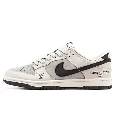 Nike SB Dunk Low x Louis Vuitton Grey Black (Сірий) - фото 1 Hypebery