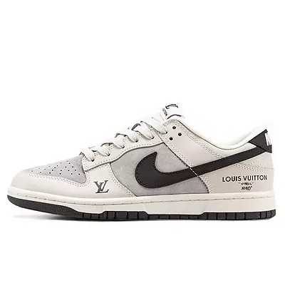 Nike SB Dunk Low x Louis Vuitton Grey Black (Сірий) - фото 7 