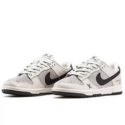 Nike SB Dunk Low x Louis Vuitton Grey Black (Сірий) - фото 8 