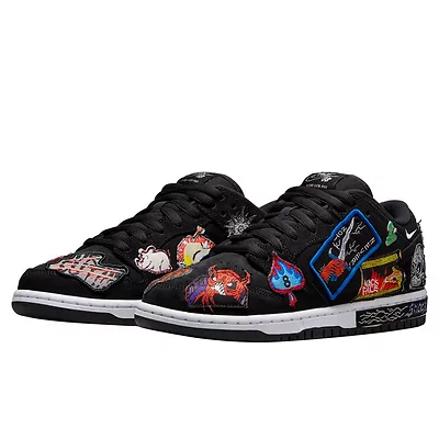 Nike SB Dunk Low x Neckface DQ4488-001 (Черный) - фото 2 